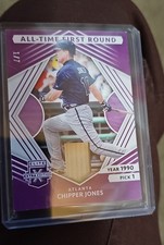 2022 Panini Elit Extra Edit All-Time Cade Horton Worn/used Chipper Jones /7 Read