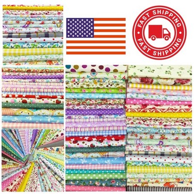 High Quality Cotton Fabric 200pcs 4x4 Inch Squares for Scrapbooking and Crafts