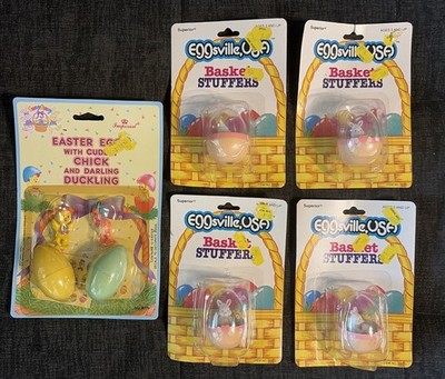 Vintage Easter Egg Basket Stuffers Lot Of 5