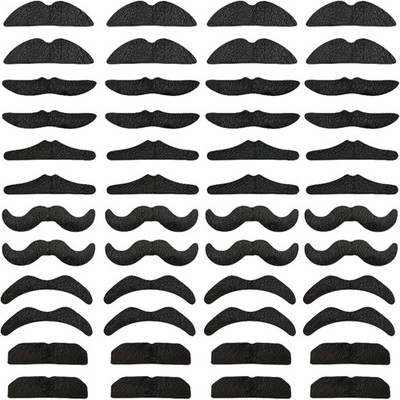48 pcs Novelty Fake Mustaches,Mustache Party Supplies, Artificial... 