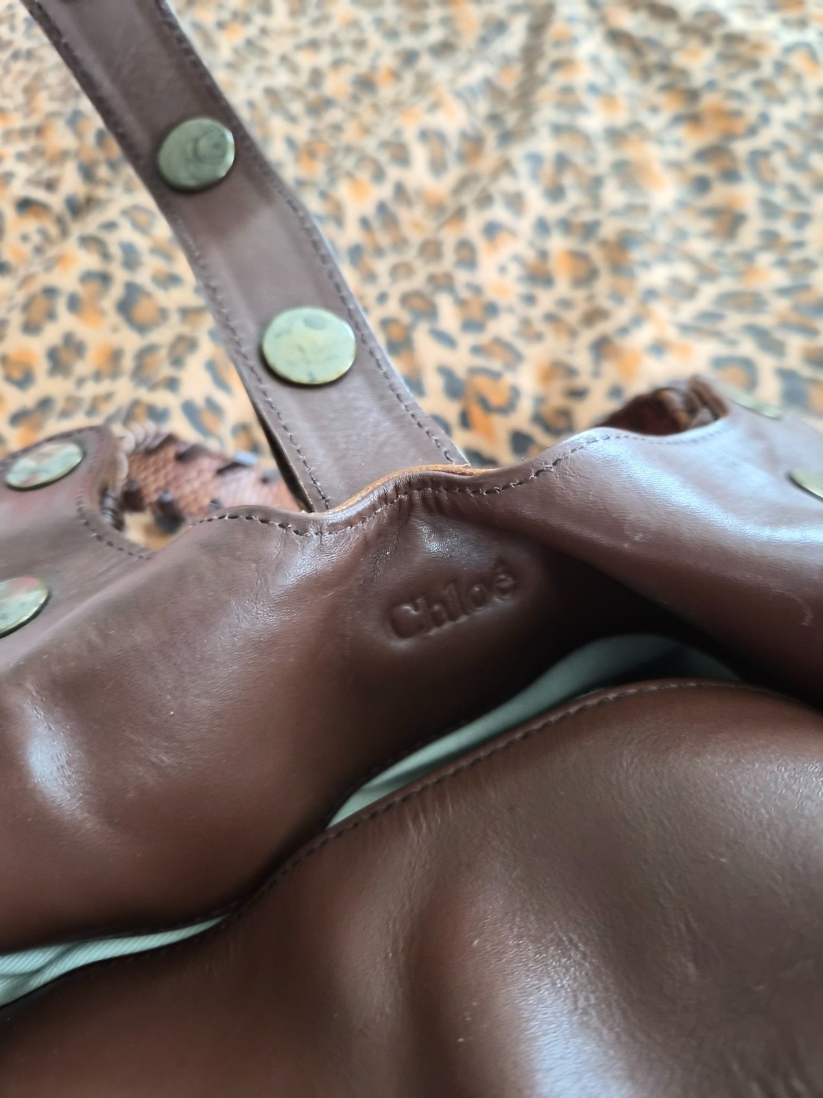 Vintage Chloe Silverado Python Shoulder Bag - image 6