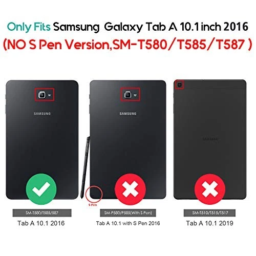 ProCase Galaxy Tab A 10.1 Case SM-T580 T585 T587 2016 Released(Old Model), Slim - Image 2 of 4