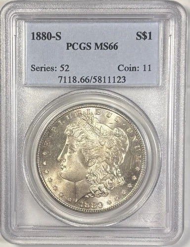 1880-S $1 Morgan Silver Dollar PCGS MS-66 Undergraded?