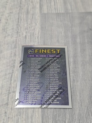 1995-96 Topps Finest - Checklist #111 With Protective Coating - D375 