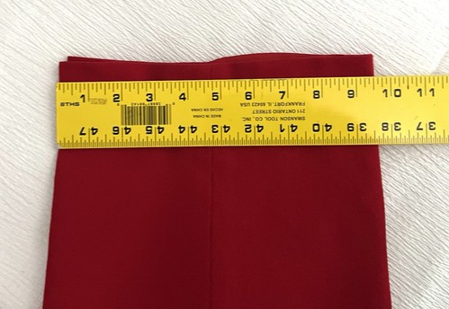 Pantalone donna vintage taglia 10 100% lana rosso vita alta plissettato foderato usato in ottime condizioni - Foto 11 di 12