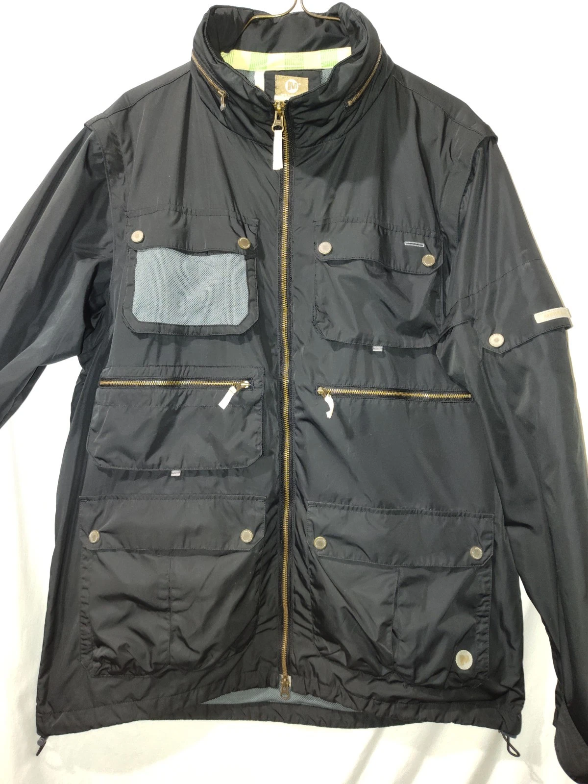 Merrell Men's 2 in 1 parachute jacket cargo gorpcore size L