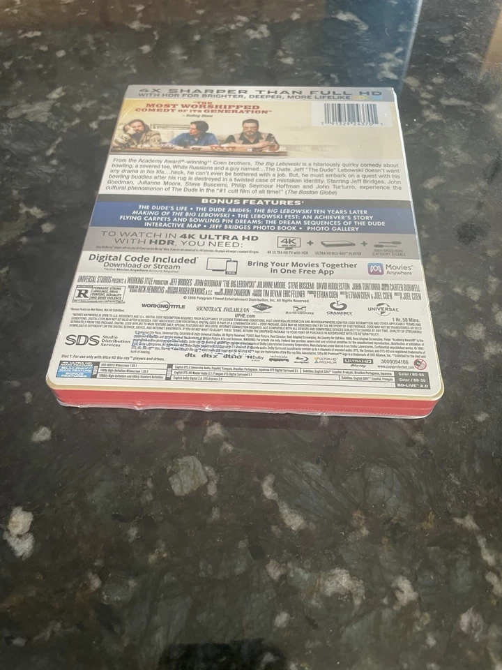 The Big Lebowski 4K Steelbook/Sealed/Mint/Super RARE OOP/USA Seller! - Image 4 of 4