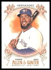 2021 Topps Allen & Ginter #193 Teoscar Hernandez Toronto Blue Jays 53217