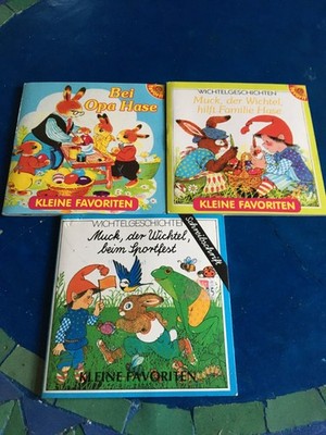 Kleine Favoriten - Muck der Wichtel  beim Sportfest u. hilft ../ bei Opa Hase /