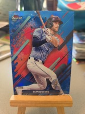 BRANDON LOWE 2025 TOPPS FINEST #204 RARE BLUE REFRACTOR RAYS 12/99