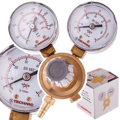 Druckminderer CO2 Argon Schutzgas Schweiß Gas Druckregler MIG MAG WIG 0-300 Set