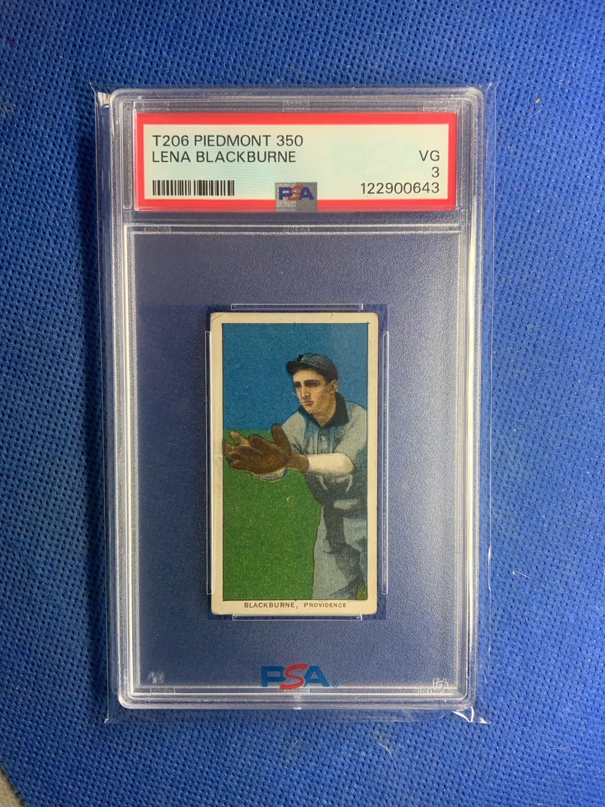 T206 Lena Blackburne ~ PSA 3 ~ Piedmont 350 centered 1909