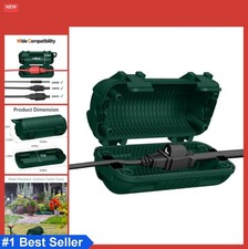 Extension Cord Cover Outdoor IP54 Water Resistant Power Cord Protector Green