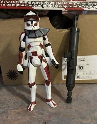 CLONE COMMANDER THIRE CW32 Star Wars Clone Wars 3.75'' Figure 2009 Hasbro Trooper