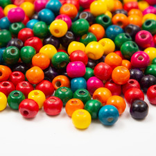 400pcs Colorful Wooden Beads 12mm Wood Beads Wooden Loose Spacer Beads for Brace