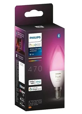 PHILIPS HUE White & Color Ambiance LED 5.3W 470lm ️E14 Smarte Glühbirne