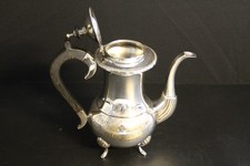 Antyczny dzbanek do kawy Yates & Sons Birmingham EPNS posrebrzany wiktoriański 24cm