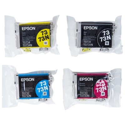 Genuine EPSON T0731(N)~T0734(N) Ink Cartridges 4pcs for Stylus C79/CX3900/T20