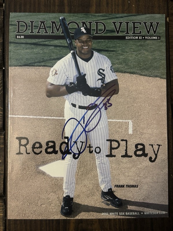Frank Thomas SIGNED 2002 Diamond View issue-Chicago White Sox