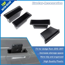 4pcs Interior Door Armrest Storage Box Organizer Tray For Dodge Ram 1500 2010-17