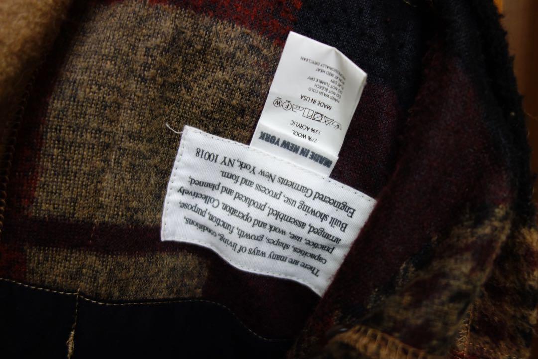 engineered garments 18aw knit jacket gun club check S size Used | eBay