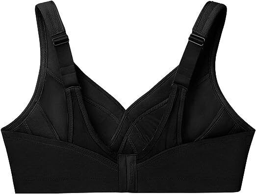 Glamorise 1006 MagicLift Sportbeha voor dames, grote maten, betere houding, zonder beugel, naadloos, Café, 115D