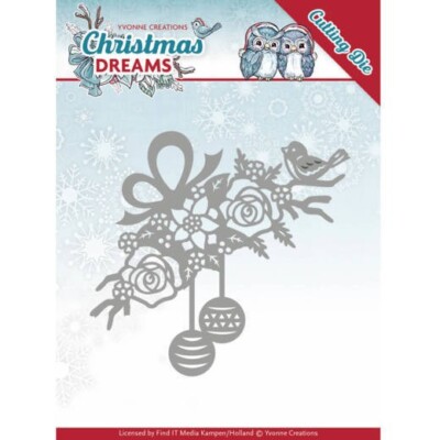 Bauble Ornament - Christmas Dreams Stanzschablone - Yvonne Creations (YCD10146)