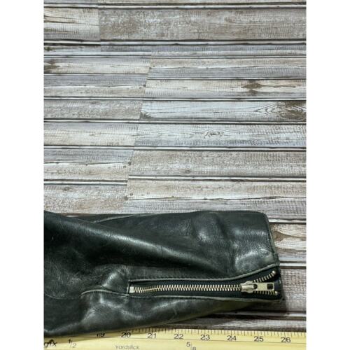 Harley Davidson Men’s Leather Motorcycle Jacket 80s Embossed V Twin Black Size L - Picture 7 of 15