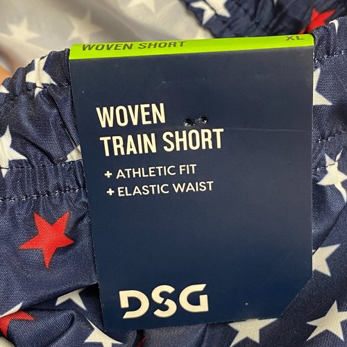 DSG Boy's Training Woven Volley Short Print University Navy Stars DAB12113PRT - Picture 7 of 11