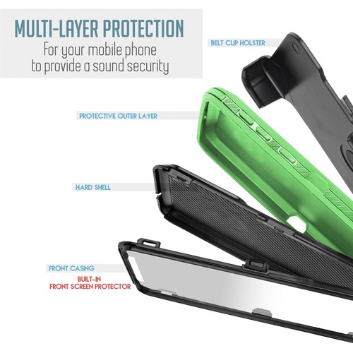 Für Motorola G Pure 2021 Defender Case Hülle + Gürtelclip Holster passt Otterbox - Bild 54 von 57