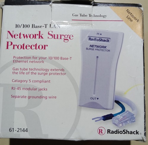 10/100 Base-T LAN Network Protector przeciwprzepięciowy NOWY Radio Shack (nowa otwarta skrzynka) - Zdjęcie 1 z 3