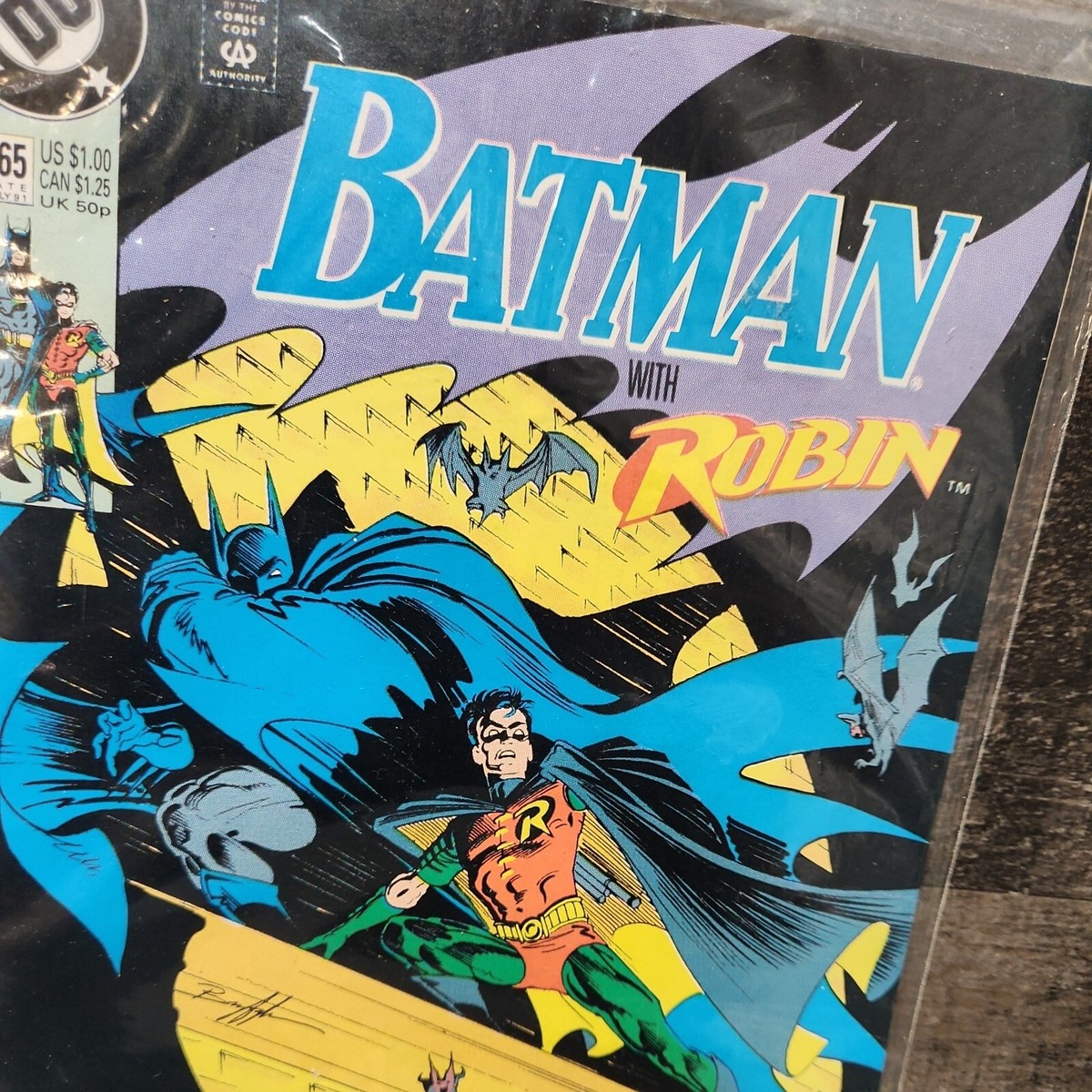 Batman #465 Comic Book 1991 DC Comics Laser Invasion Back Cover