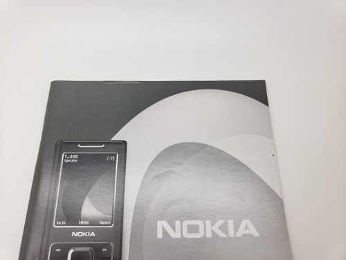 Angielski nowy / stary zapas Nokia 6500 Classic Telefon komórkowy Instrukcja obsługi 3UKPOST - Zdjęcie 2 z 5