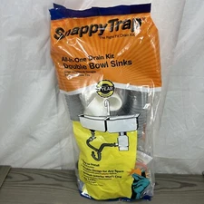 Snappy Trap 1-1/2 in. PVC Double Sink Drain Kit, Flexible Design For Any Space