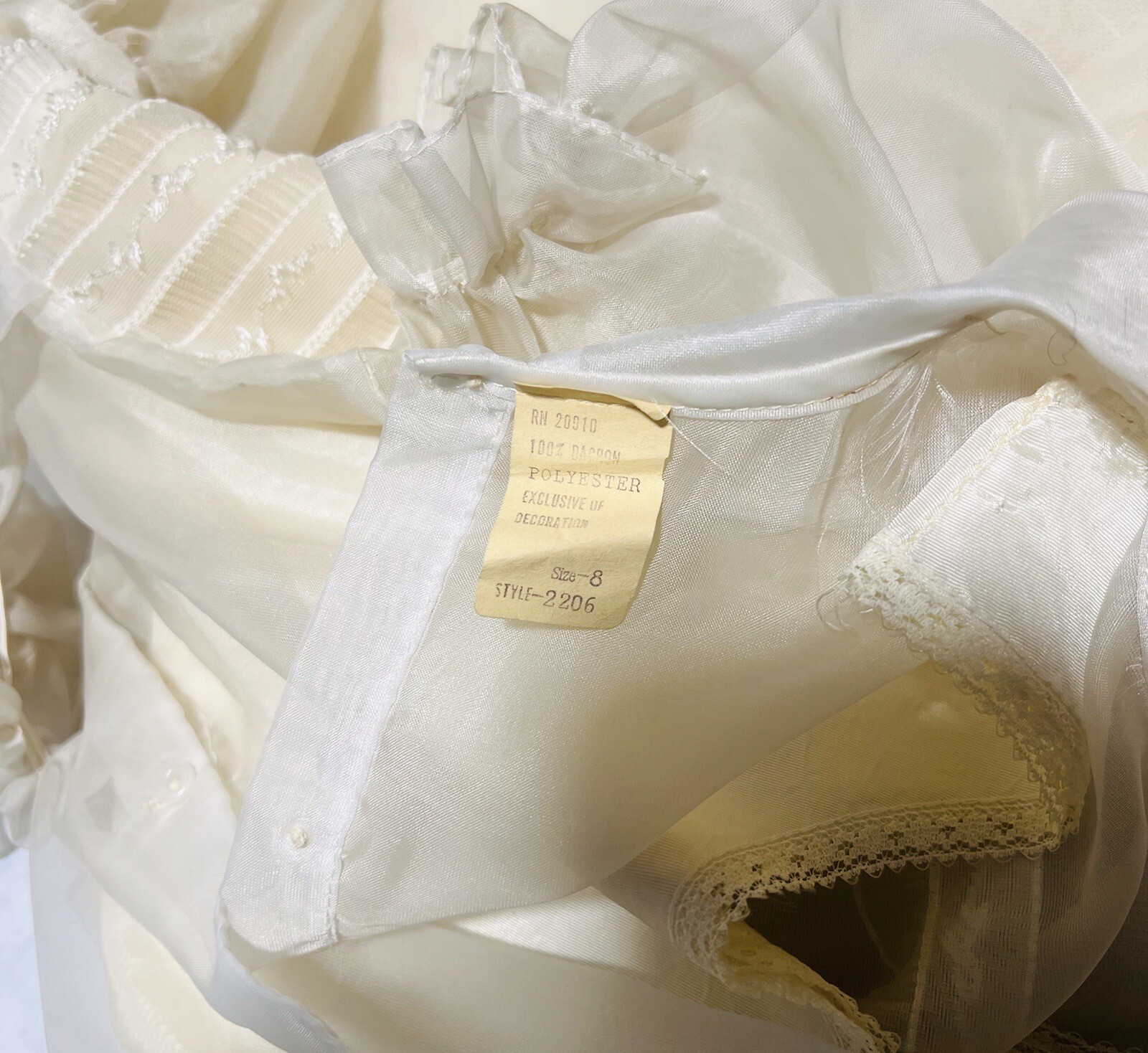 Vintage Antique Christening Baptism Gown Dress… Gem