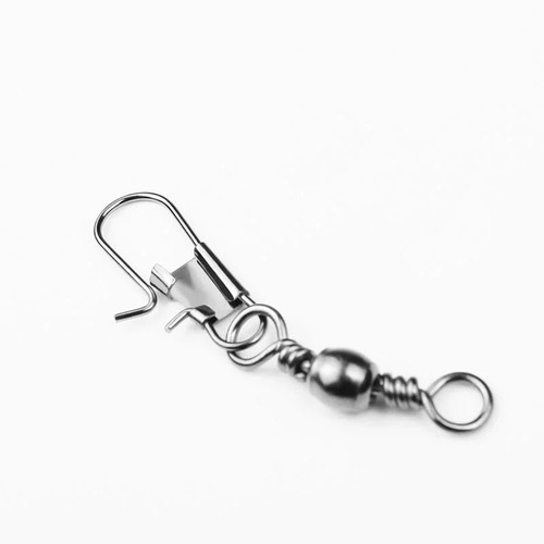 90pcs Fishing Rolling Barrel Swivel with Interlock Snap Tackle Connector 4#-12# - Picture 3 of 17