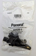Lot of 2 Pomona 6042B-0 ALLIGATOR CLIP LARGE SIZE,  FREE SHIPPING!!!