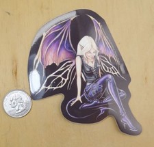 DARK FAIRY PEEL  STICK VINYL STICKER  4 3/4" X 4 7/8"