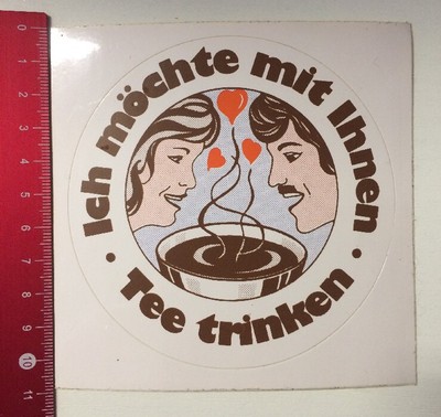 Aufkleber/Sticker: Ich Möchte Mit Ihnen Tee Trinken (040416173)