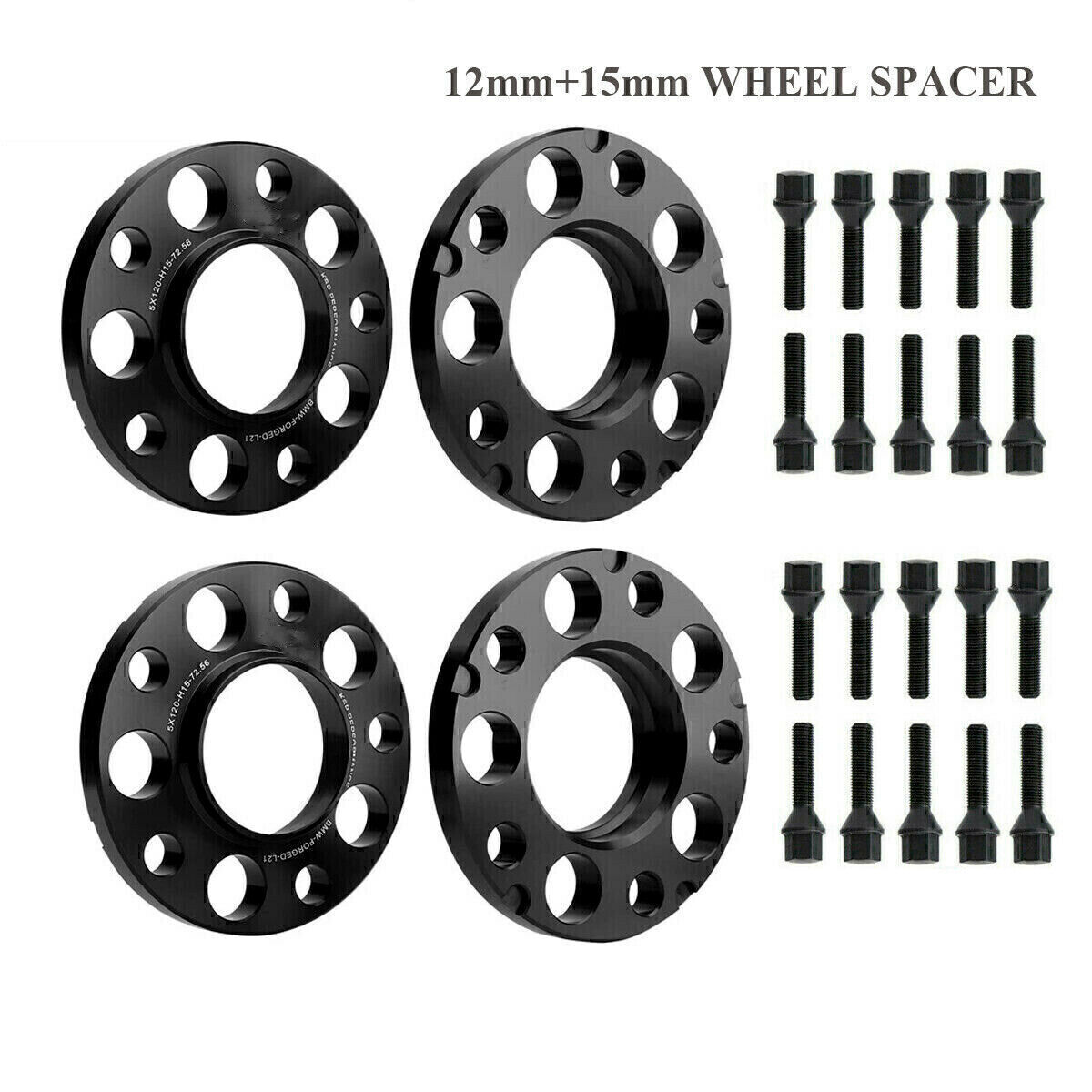 スペーサー BMW 編め F30 F31 F34 F80 F82 M3 M4 3シリーズ用4x 12mm 