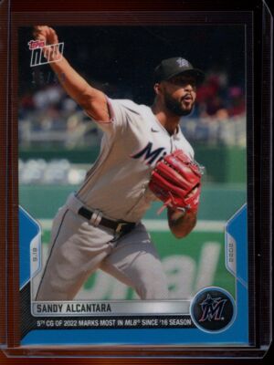 2022 Topps Now #920 Sandy Alcantara Blue Parallel Card #d 15/49