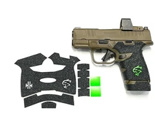 HANDLEITGRIPS LASER CUT CUSTOM TACTICAL GUN GRIP TAPE Springfield Hellcat green