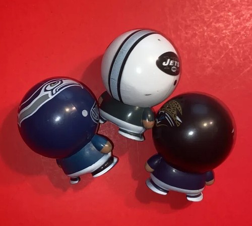 Lote Conjunto de 3 Figuras NFL Estatua Juguete New York Jets Seattle Seahawks Jaguars - Imagen 6 de 13