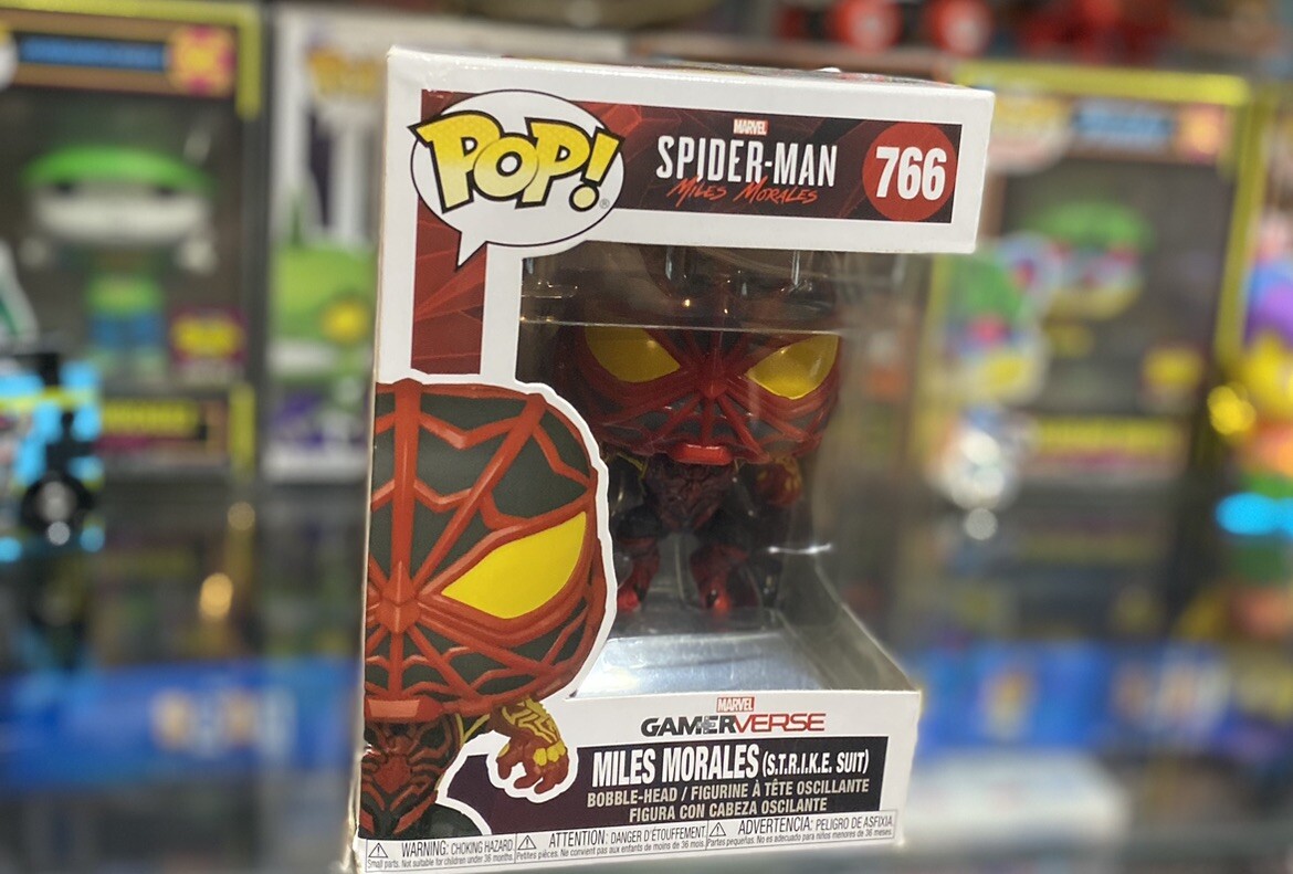 Funko Pop! Marvel - Miles Morales (S.t.r.i.k.e. Suit) #766 Gamerverse Box Damage