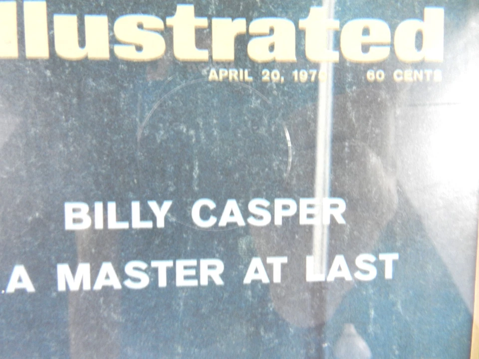 Expositor de cubierta ilustrado deportivo 11x14 Golf Masters firmado por Billy Casper Foto 3 de 4