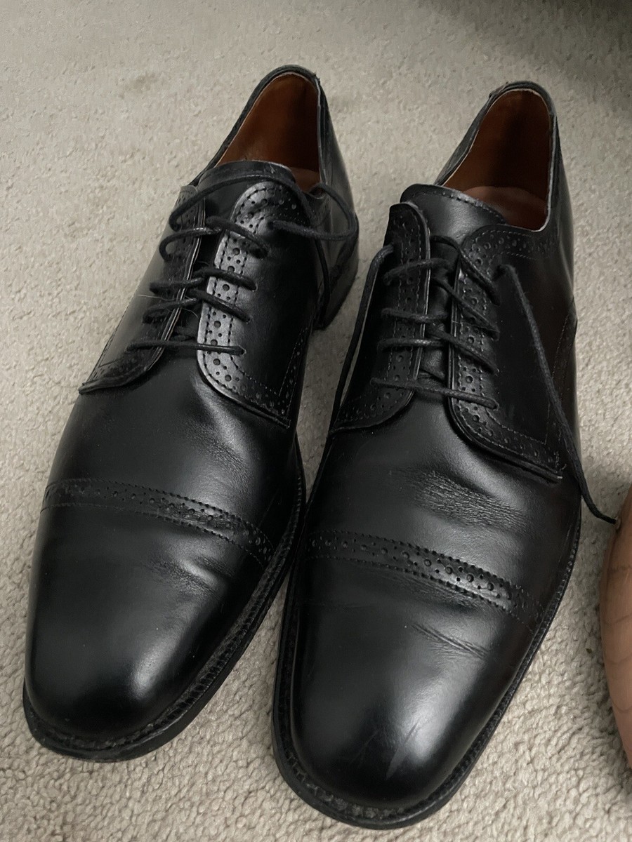 ALLEN Edmonds Yorktown Cap-Toe Derby Dress Shoe, Black 10.5D  display picture 3