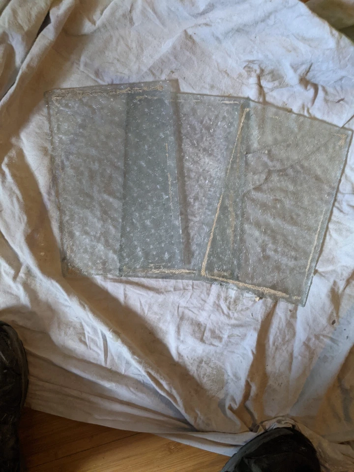 Флорентийское текстурированное конфиденциальное стекло 6x10 старое 1 шт. винтажное одиночное - Изображение 2 из 4