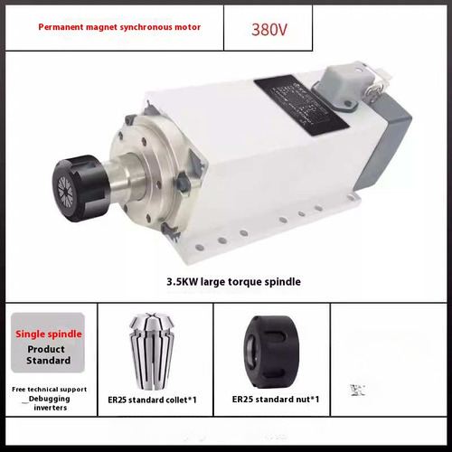 Synchronmotor 3,5KW Vierkant luftgekühlt Konstantdrehmoment Low Speed Motor - Bild 7 von 10