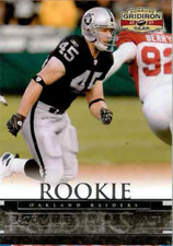 ZACH MILLER 2007 GRIDIRON GEAR ROOKIE /599