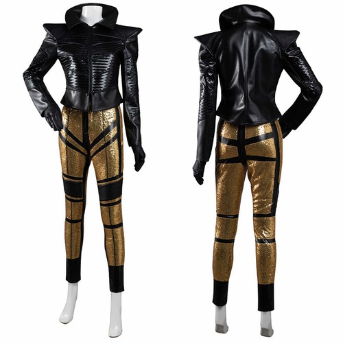 Cosplay Cruella Costume Coat Pants 